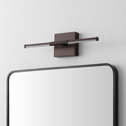 16.25" Minimalist Dimmable Integrated LED Metal Wall Sconce, Oil Rubbed Bronze