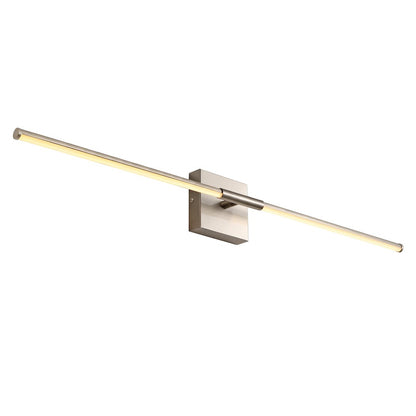 Makena 32" Modern Minimalist Dimmable Integrated LED Metal Wall Sconce, Nickel