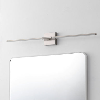 Makena 32" Modern Minimalist Dimmable Integrated LED Metal Wall Sconce, Nickel