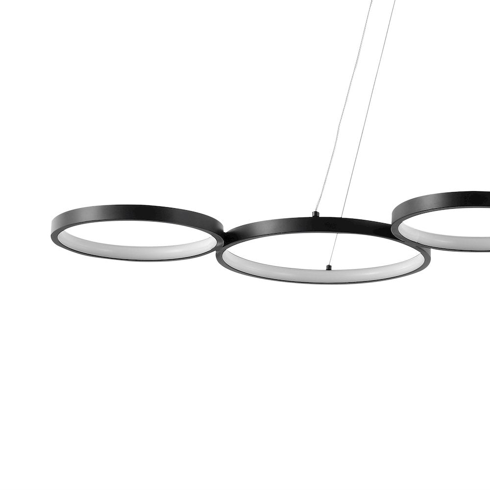 Roman Bohemian Coastal Iron Linear Integrated LED Pendant