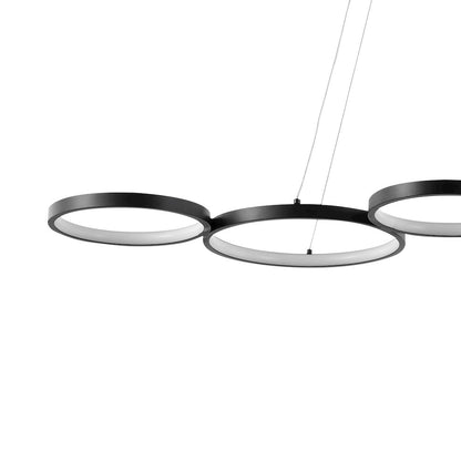 Roman Bohemian Coastal Iron Linear Integrated LED Pendant