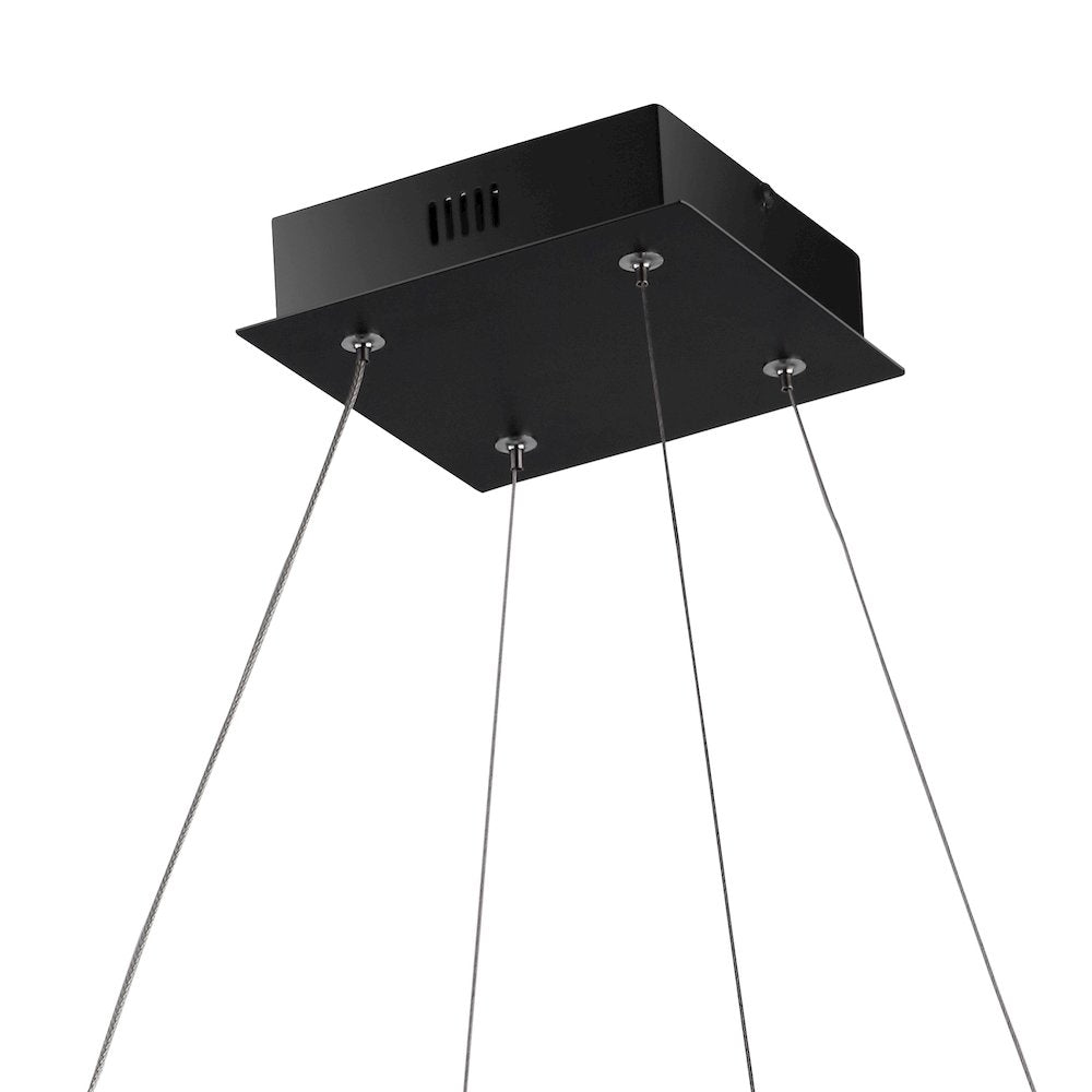 Baxter Modern Contemporary Aluminum Integrated Led Hoop Pendant