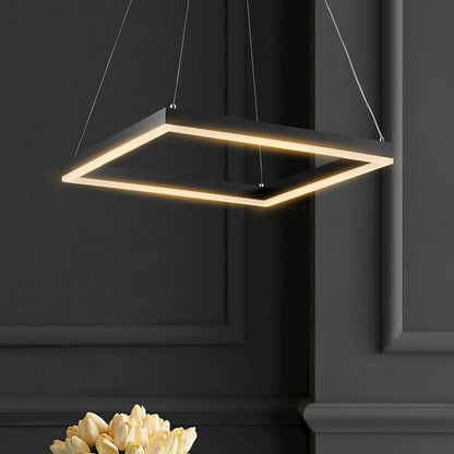 Baxter Modern Contemporary Aluminum Integrated Led Hoop Pendant