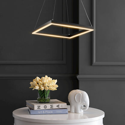 Baxter Modern Contemporary Aluminum Integrated Led Hoop Pendant