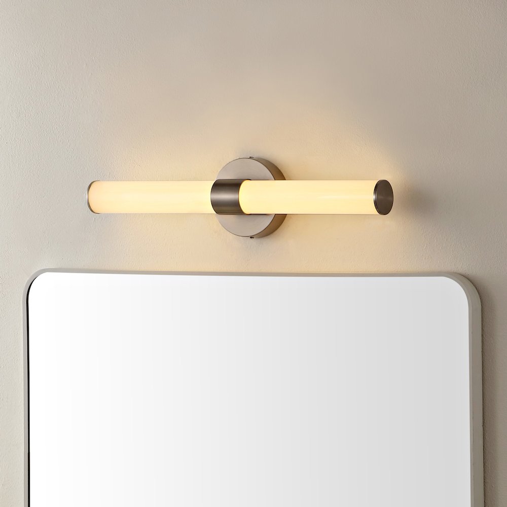 Brooks Industrial Mid Century Iron Integrated Led Vanity Light