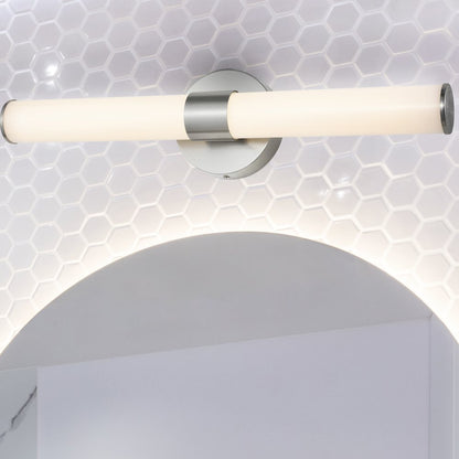 Brooks Industrial Mid Century Iron Integrated Led Vanity Light