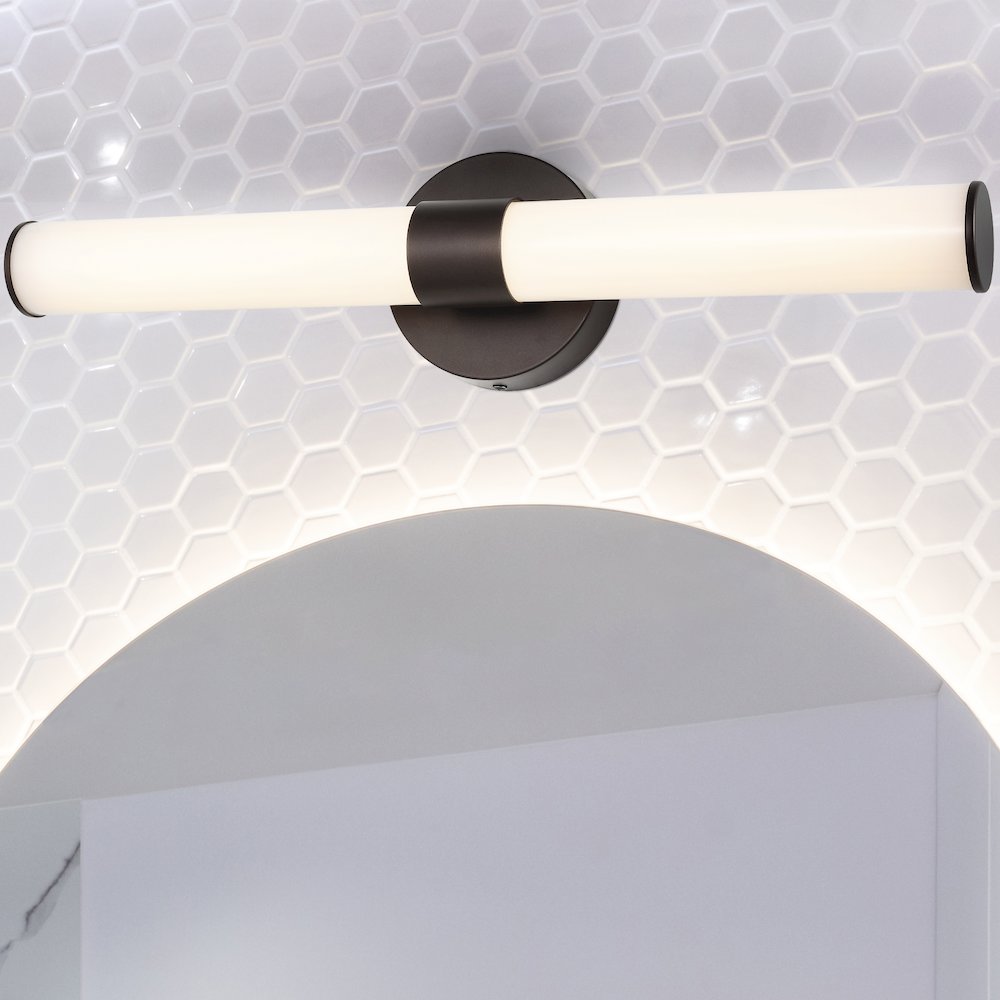 Brooks Industrial Mid Century Iron Integrated Led Vanity Light