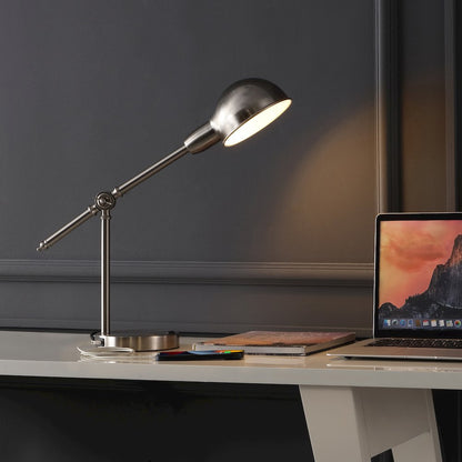 Curtis Vintage Industrial Iron Adjustable Dome Shade Led Task Lamp