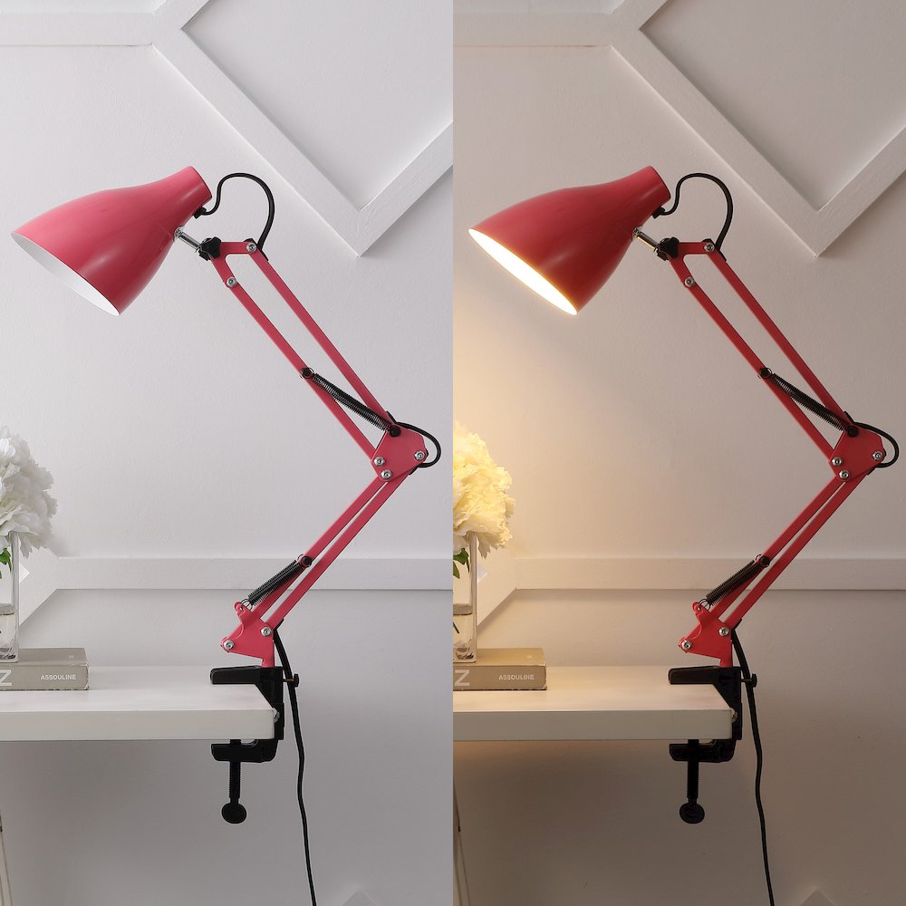 Odile Classic Industrial Adjustable Articulated Clamp On Led Task Lamp