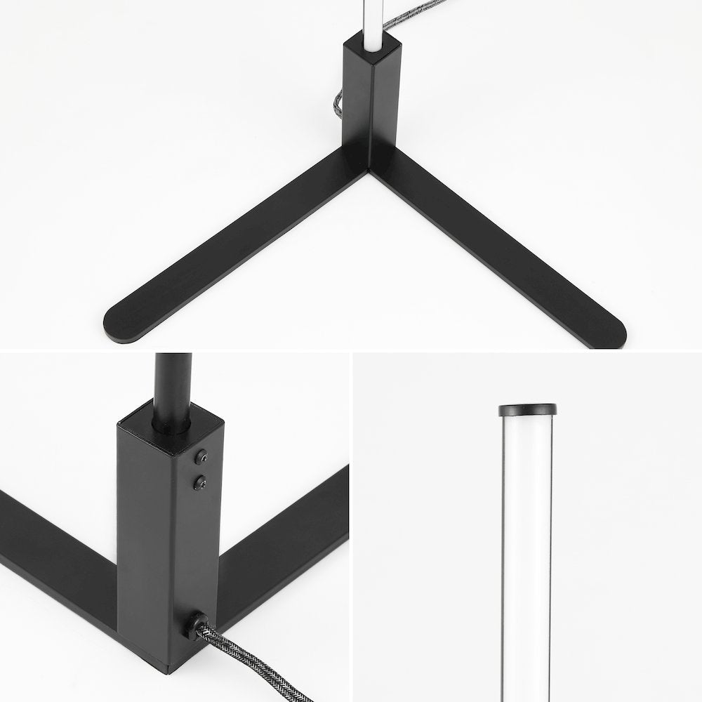 Potts Modern Contemporary Aluminum/Iron Integrated Led Post Floor Lamp
