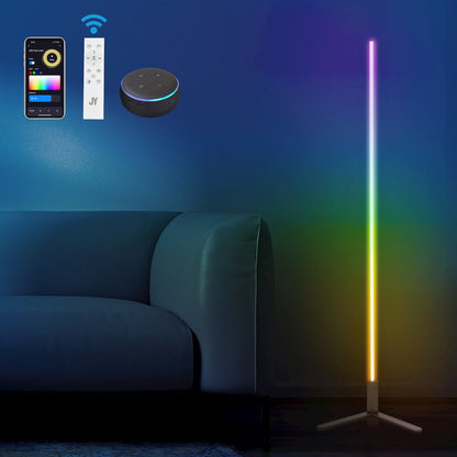 Potts Modern Contemporary Aluminum/Iron Integrated Led Post Floor Lamp