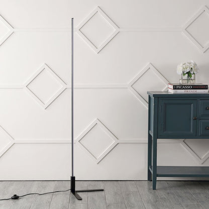 Potts Modern Contemporary Aluminum/Iron Integrated Led Post Floor Lamp