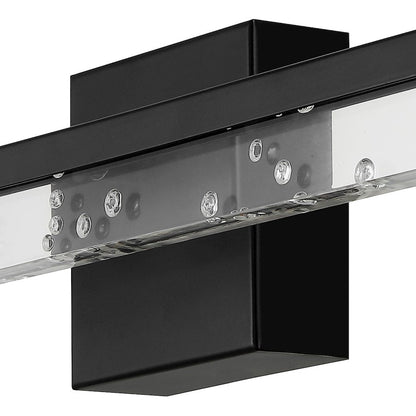 Mario Modern Contemporary Iron/Seeded Acrylic Integrated Led Vanity Light