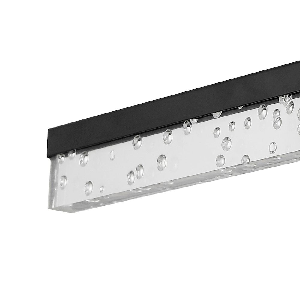 Mario Modern Contemporary Iron/Seeded Acrylic Integrated Led Vanity Light