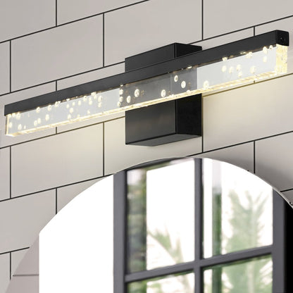 Mario Modern Contemporary Iron/Seeded Acrylic Integrated Led Vanity Light