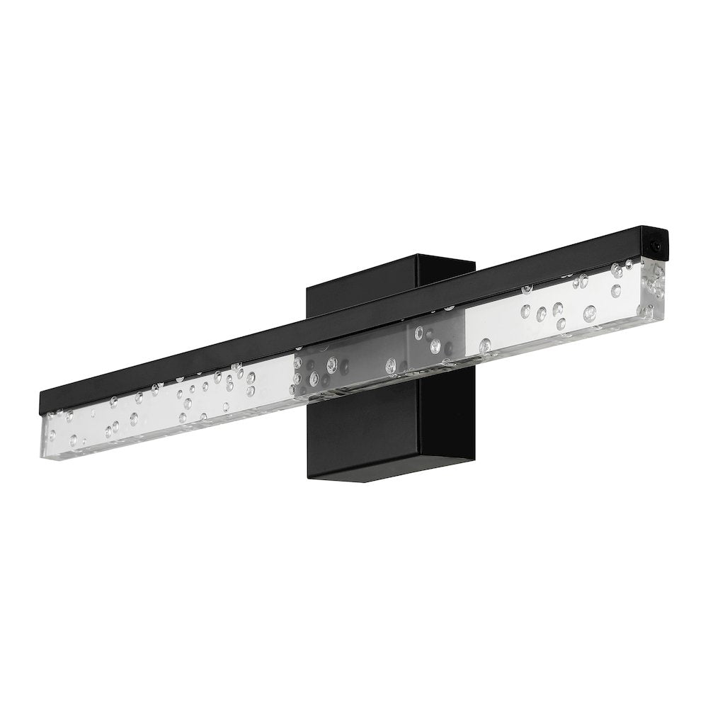 Mario Modern Contemporary Iron/Seeded Acrylic Integrated Led Vanity Light