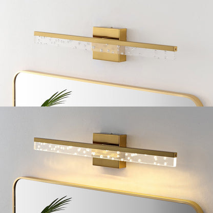 Mario Modern Contemporary Iron/Seeded Acrylic Integrated Led Vanity Light