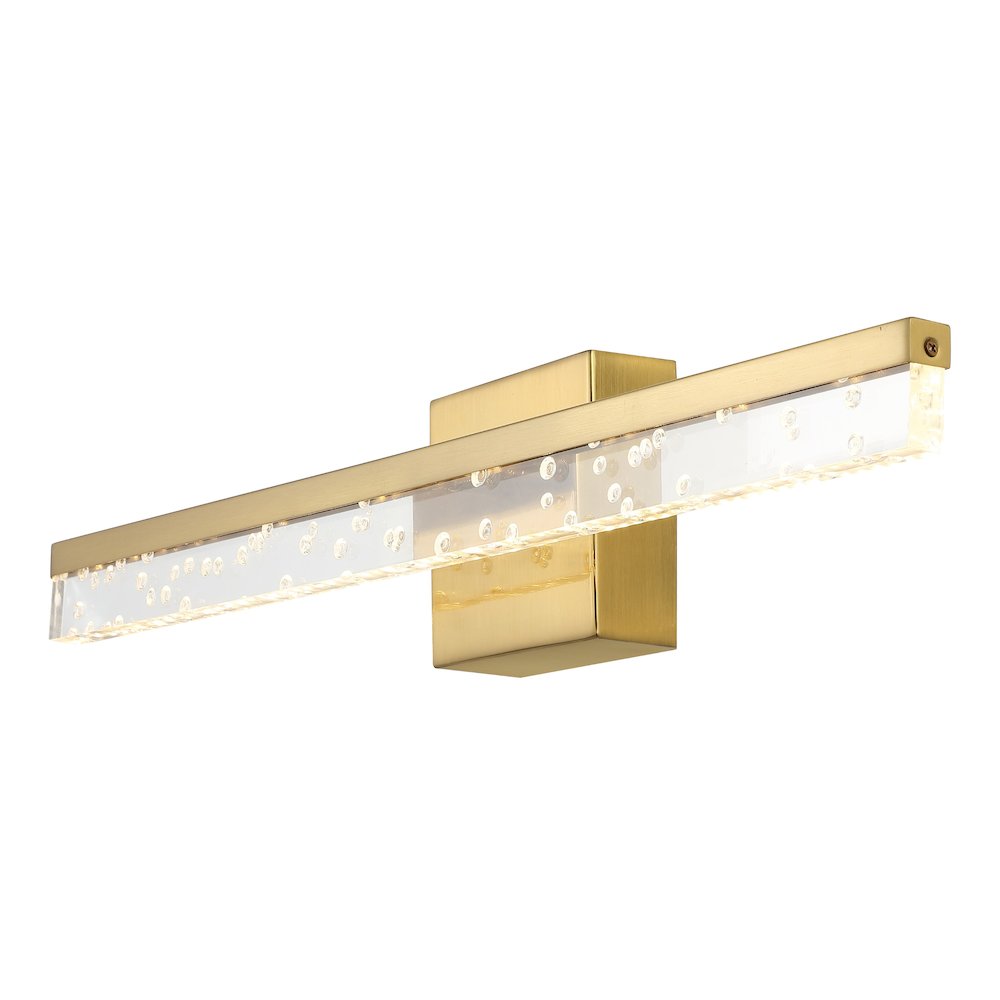 Mario Modern Contemporary Iron/Seeded Acrylic Integrated Led Vanity Light