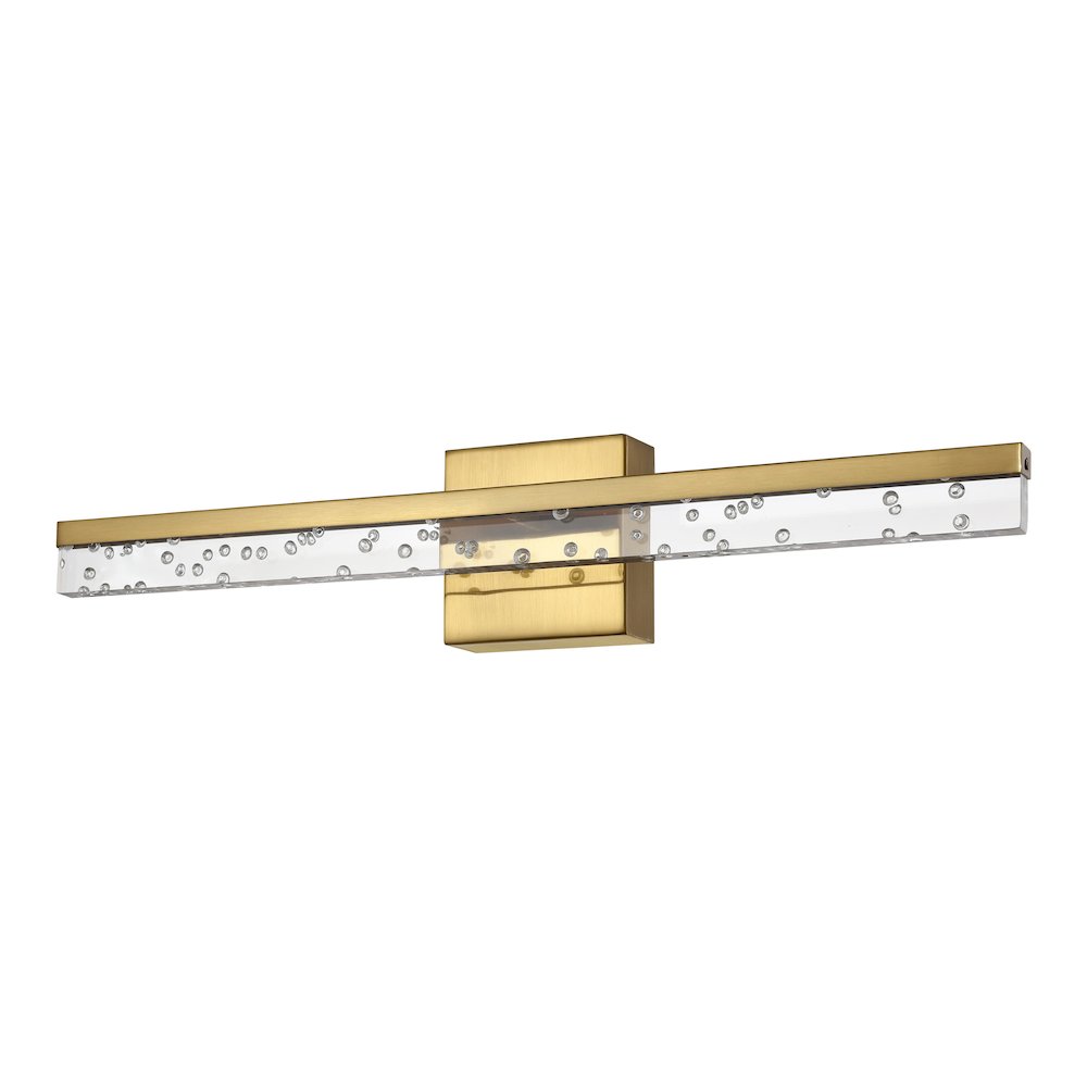 Mario Modern Contemporary Iron/Seeded Acrylic Integrated Led Vanity Light