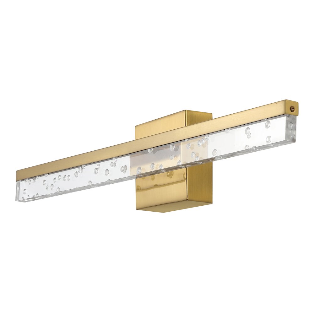 Mario Modern Contemporary Iron/Seeded Acrylic Integrated Led Vanity Light