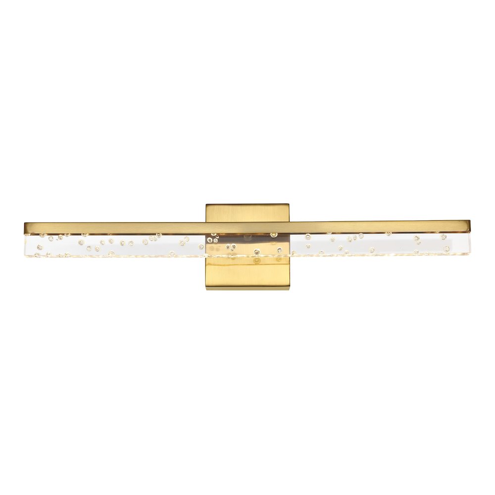 Mario Modern Contemporary Iron/Seeded Acrylic Integrated Led Vanity Light