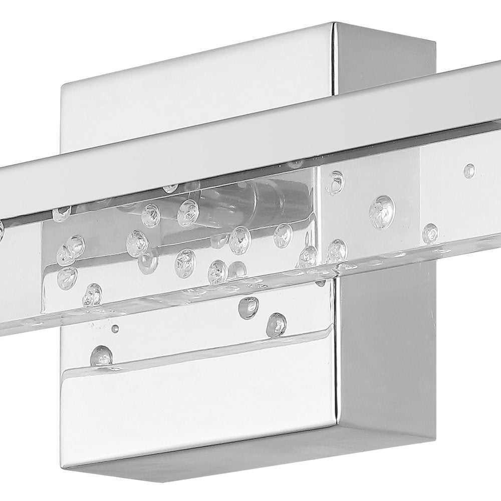 Mario Modern Contemporary Iron/Seeded Acrylic Integrated Led Vanity Light
