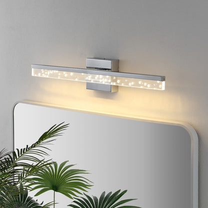 Mario Modern Contemporary Iron/Seeded Acrylic Integrated Led Vanity Light