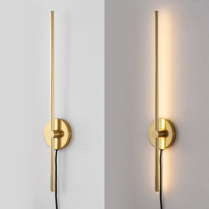 Minimalist Iron Adjustable Bar Integrated Led Plug-In Sconce