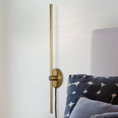 Minimalist Iron Adjustable Bar Integrated Led Plug-In Sconce