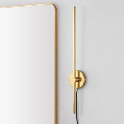 Minimalist Iron Adjustable Bar Integrated Led Plug-In Sconce