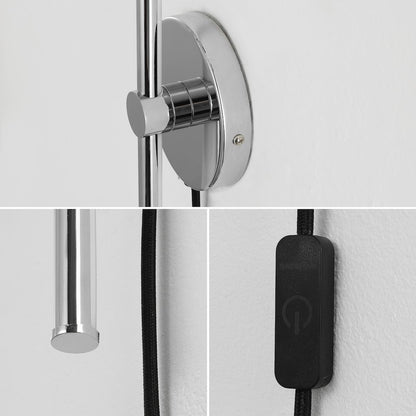 Minimalist Iron Adjustable Bar Integrated Led Plug-In Sconce