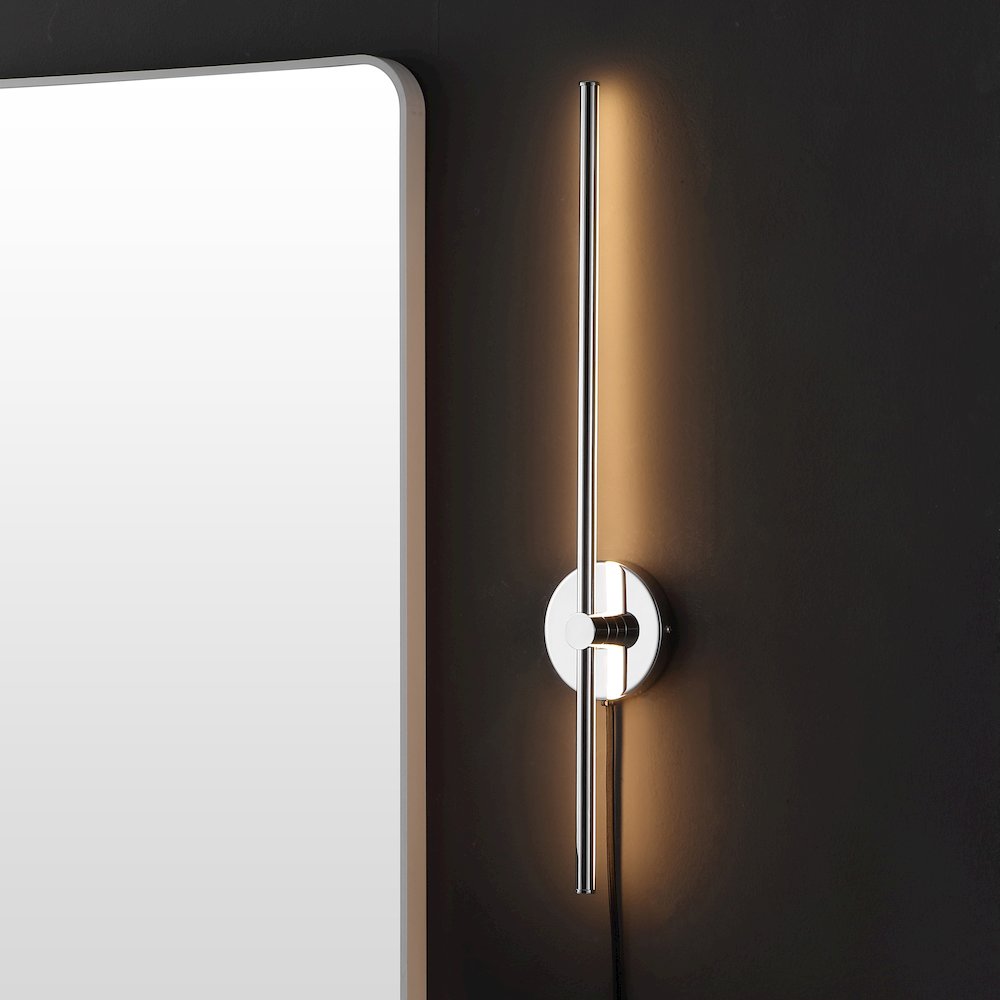 Minimalist Iron Adjustable Bar Integrated Led Plug-In Sconce