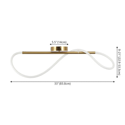 Contemporary Minimalist 360 Adjustable Silicone Neon Rope Dimmable Linear