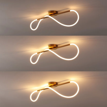 Contemporary Minimalist 360 Adjustable Silicone Neon Rope Dimmable Linear