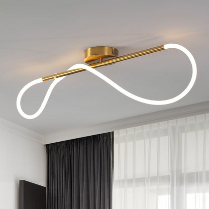 Contemporary Minimalist 360 Adjustable Silicone Neon Rope Dimmable Linear