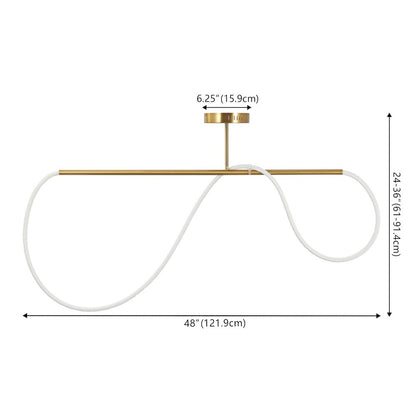 Contemporary Minimalist 360 Adjustable Silicone Neon Rope Dimmable Linear