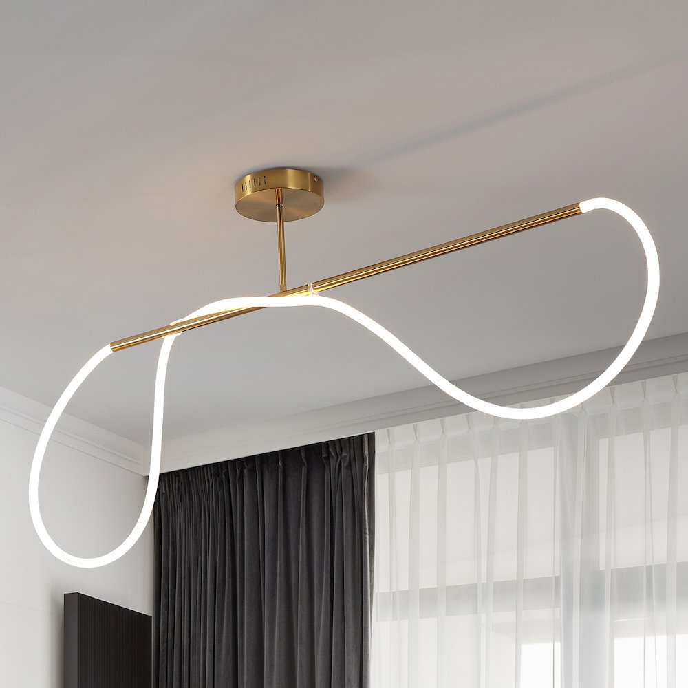 Contemporary Minimalist 360 Adjustable Silicone Neon Rope Dimmable Linear