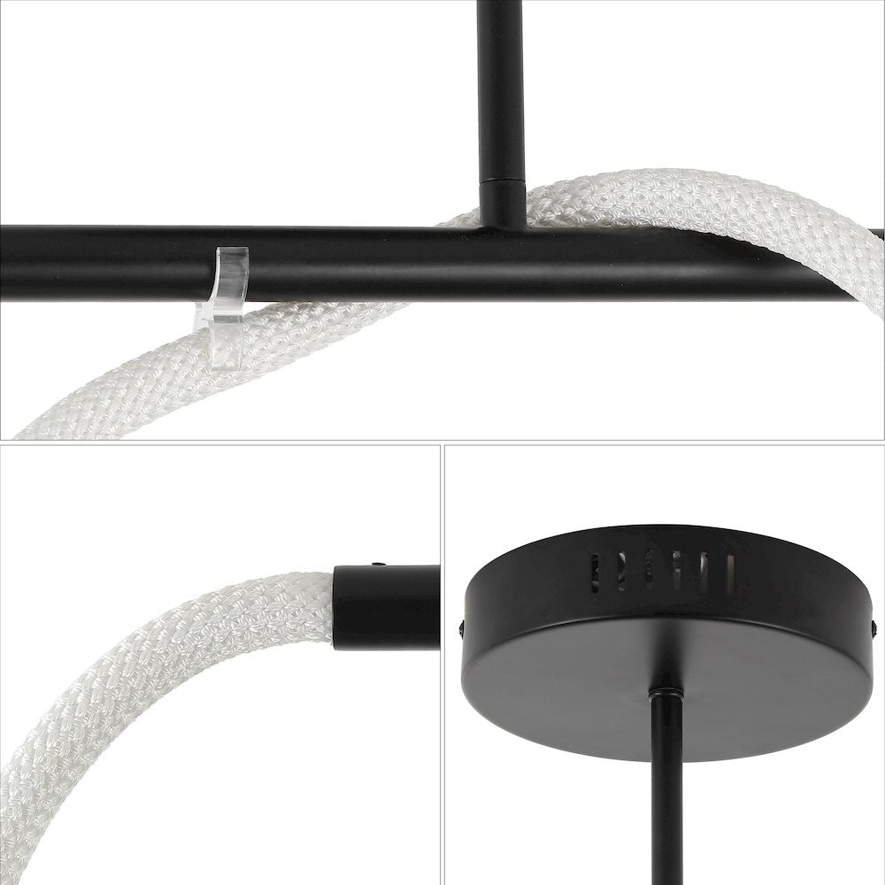 Contemporary Minimalist 360 Adjustable Silicone Neon Rope Dimmable Linear