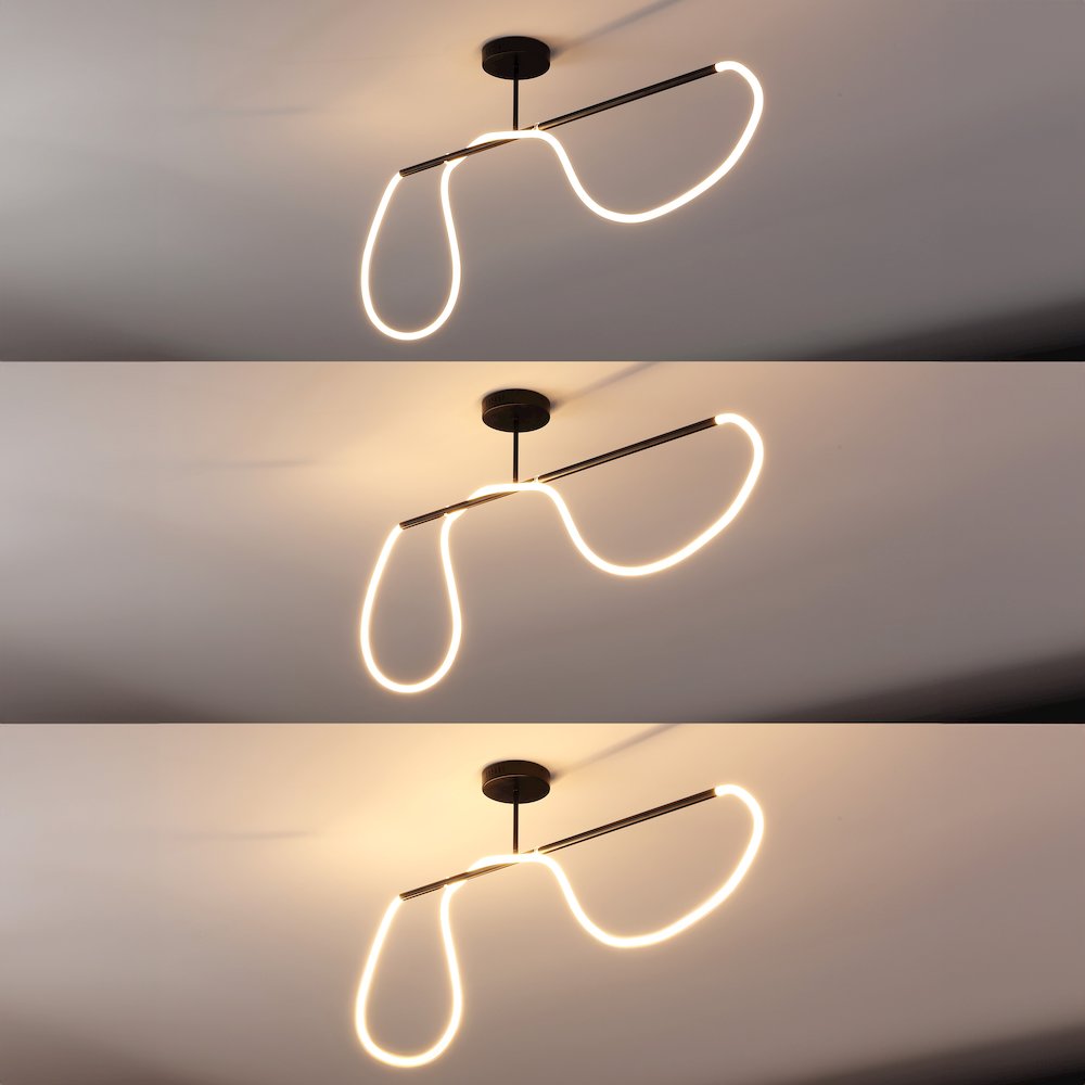 Contemporary Minimalist 360 Adjustable Silicone Neon Rope Dimmable Linear
