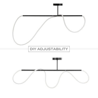 Contemporary Minimalist 360 Adjustable Silicone Neon Rope Dimmable Linear