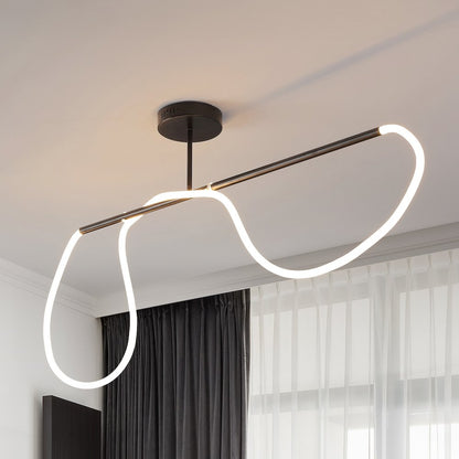 Contemporary Minimalist 360 Adjustable Silicone Neon Rope Dimmable Linear
