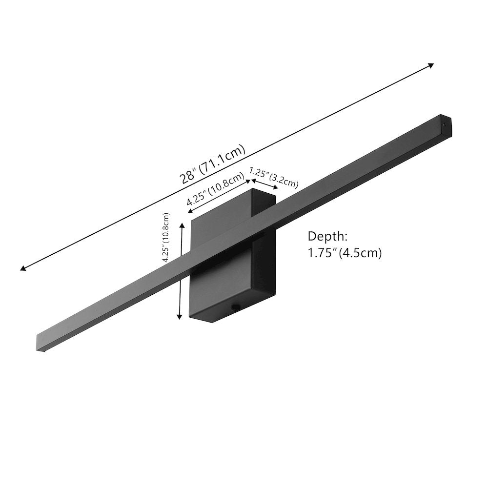 Indoor/Outdoor Metal 350-Degree Rotatable Dimmable Integrated LED Wall Sconce