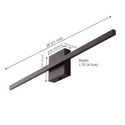 Indoor/Outdoor Metal 350-Degree Rotatable Dimmable Integrated LED Wall Sconce