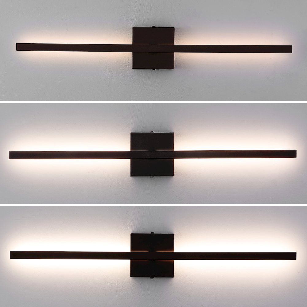 Indoor/Outdoor Metal 350-Degree Rotatable Dimmable Integrated LED Wall Sconce