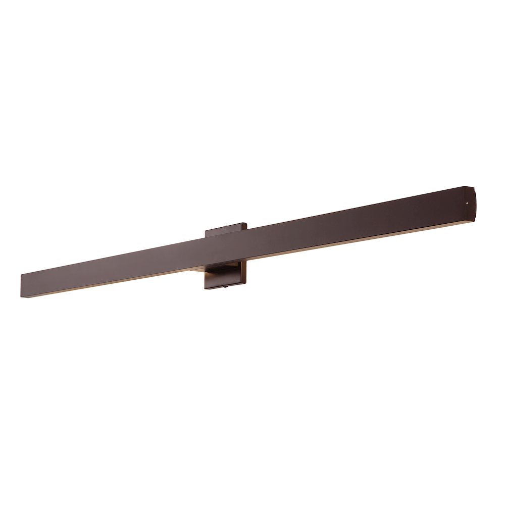 350-Degree Rotate Dimmable Integrated Linear LED Wall Sconce, Oil Rubbed Bronze
