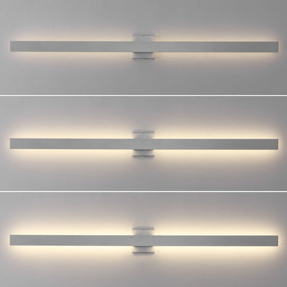 Metal 350-Degree Rotate Dimmable Integrated Linear LED Wall Sconce, White