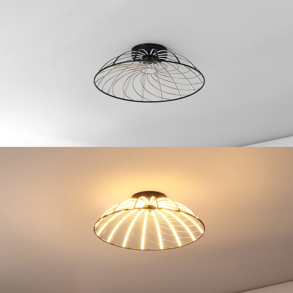 Contemporary Adjustable Silicone Rope Metal Dimmable Integrated LED Chandelier