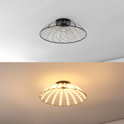 Contemporary Adjustable Silicone Rope Metal Dimmable Integrated LED Chandelier