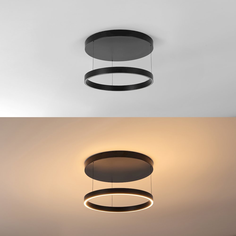 Jense Minimalist Modern Metal Adjustable Dimmable Ring LED Pendant