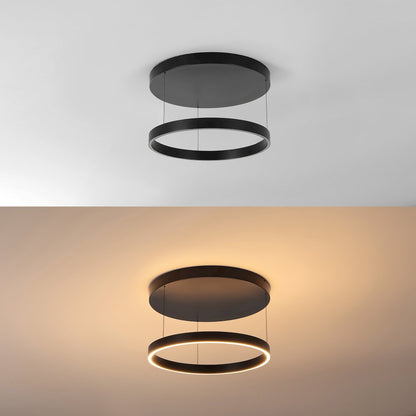 Jense Minimalist Modern Metal Adjustable Dimmable Ring LED Pendant